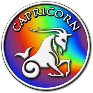 Capricorn Zodiac Sign Artwork PNG Image