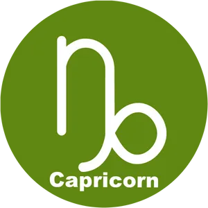 Capricorn Zodiac Sign Symbol PNG Image