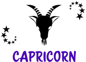 Capricorn Zodiac Symbol Graphic PNG Image