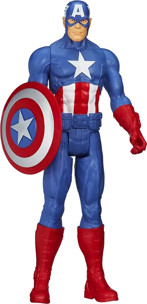 Captain America Action Figure PNG Image