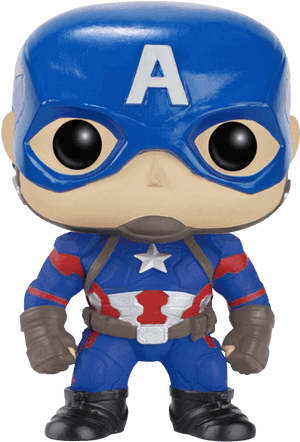Civil War Captain America Pop Figure - Funko Pop Capitan America Civil War, HD Png Download PNG with transparent background
