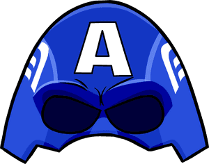 Captain America Cowl - Capitan America Club Penguin, HD Png Download PNG with transparent background
