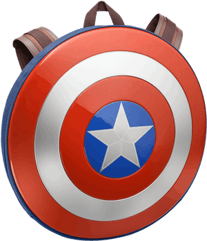 Captain America Shield Backpack, HD Png Download PNG with transparent background