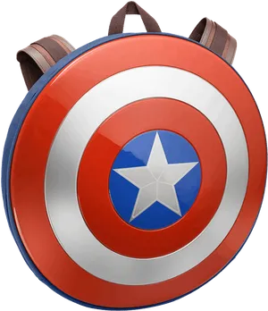 Captain America Shield Iconic Symbol PNG Image