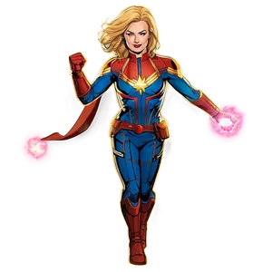 Captain Marvel Blast Png 9 PNG Image