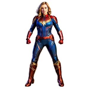 Captain Marvel Blast Png Omw PNG Image