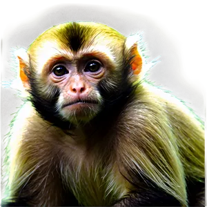 Capuchin Monkey In Forest Png Euh4 PNG Image