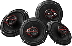 Car Audio Speakers Set PNG Image