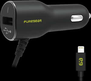 Puregear Car Charger With Usb Port, HD Png Download PNG with transparent background