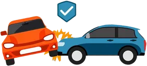 Car Collision Illustration PNG Image