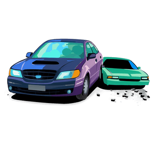 Car Crash Scene PNG 06112024 PNG image with transparent background