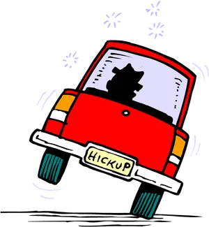 Car Hiccup Illustration PNG Image