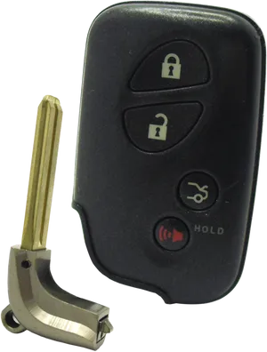 Car Key Fobwith Flip Out Blade PNG Image