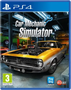 Car Mechanic Simulator P S4 Cover Art PNG Image