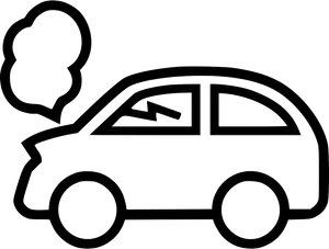 Car Silhouette Exhaust Cloud PNG Image