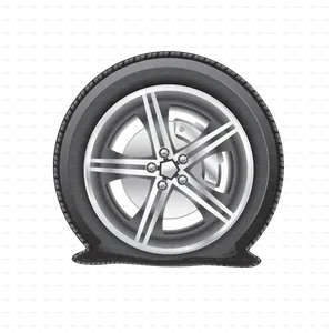 Car Tire Illustration PNG Image