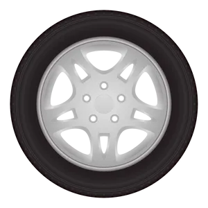 Car Wheeland Tire Design PNG Image