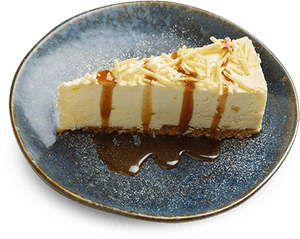 High Angle Picture Of Our White Chocolate And Ginger - White Chocolate Cheesecake Wagamama, HD Png Download PNG with transparent background
