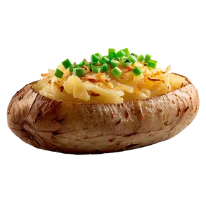 Caramelized Onion Baked Potato Png Kmd PNG Image