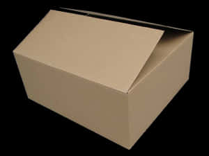Cardboard Box Open Lid PNG with transparent background