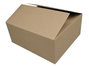 Cardboard Box Open Lid PNG Image