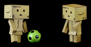 Cardboard Figures Football Play PNG image with transparent background