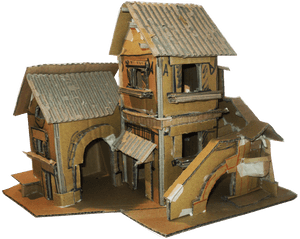 Halloween Village Houses PNG Pic PNG with transparent background