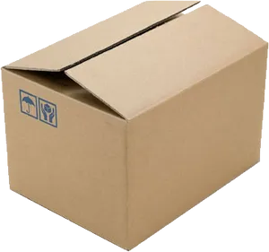 Cardboard Shipping Box PNG Image