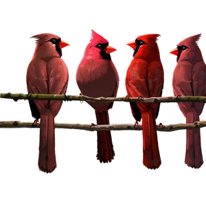 Cardinal Flock Png 48 PNG Image