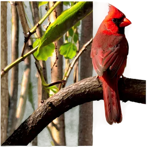 Cardinal In Nature Png Hsa85 PNG Image