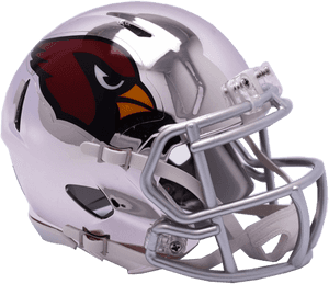 Arizona Cardinals Chrome Riddell Speed Mini Football - 2018 Football Helmets Nfl, HD Png Download PNG with transparent background