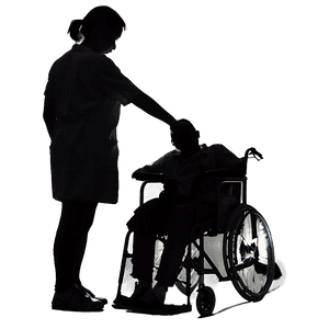 Care Worker Silhouette PNG 06242024 PNG image with transparent background