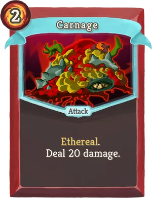 Carnage Card Artwork PNG Image