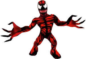 Carnage Character Pose PNG Image