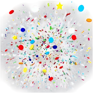 Carnival Confetti Explosion Png Blw PNG Image