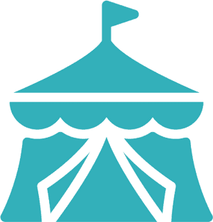 Carnival Tent Icon PNG image with transparent background