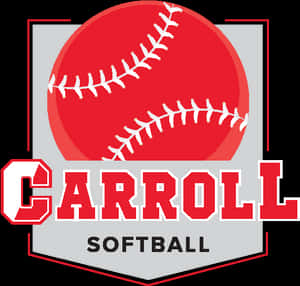 Carroll Softball Team Logo PNG image with transparent background