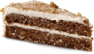 Vegan Carrot Cake Slice, HD Png Download PNG with transparent background