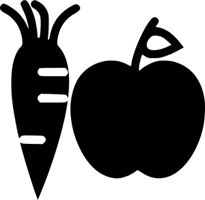 Fruits Vegetables - Fruit And Vegetable Icon, HD Png Download PNG image with transparent background
