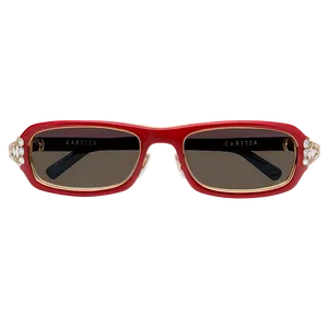 Cartier Red Glasses Png 44 PNG Image