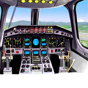 Cartoon Airplane Cockpit View Png Ijn PNG Image