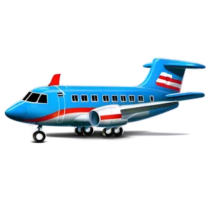 Cartoon Airplane For Kids Png Aac PNG Image