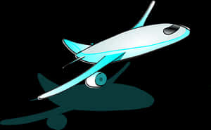 Cartoon Airplane Vector Illustration PNG with transparent background