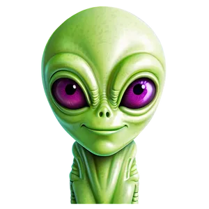 Cartoon Alien A PNG Image