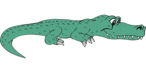 Cartoon Alligator Smiling PNG Image