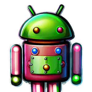 Cartoon Android Character PNG vyn35 PNG image with transparent background