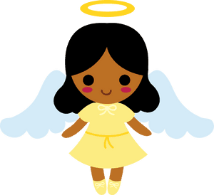 Cartoon Angel Illustration PNG image with transparent background