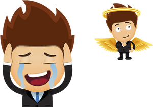 Download The Free Gro Guys Imessage Sticker Pack And - Cartoon Man Sad Png, Transparent Png PNG with transparent background