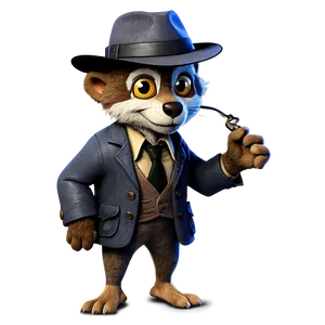 Cartoon Animal Detective Mystery Png 80 PNG Image