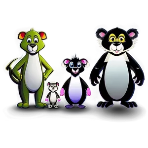 Cartoon Animal Family Group Png 65 PNG Image